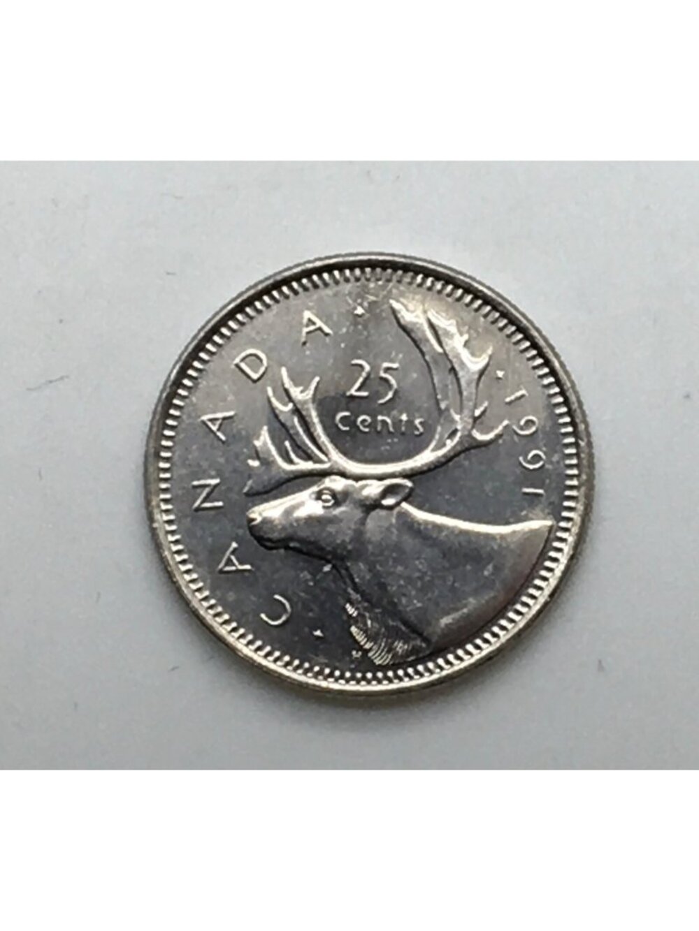 Canada 1991 25 Cents Quarter Business Strike
